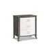 Hickory White 3 - Drawer Solid Wood Nightstand in Black Nickel/Savoy White Wood in Black/Brown/Red | 30.25 H x 26 W x 18 D in | Wayfair 575-71-39