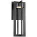 Chamber 20.06"H x 7"W 1-Light Outdoor Wall Light in Black