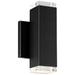 WAC Block 8" High Black Dark Sky Linear Modern Outdoor Wall Light