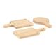 Set de 6 minis plateaux apéritif Kikkerland Beige - Beige