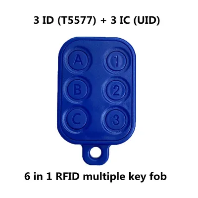 RFID Multiple T5577 EM 125khz ampa able IC 13.56Mhz 1k S50 d'identification toxique UID modifiable