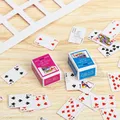 Jeu de mini cartes de poker échelle 1:12 fournitures de maison modèles amusants jouet créatif