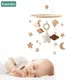 Carrousel Mobile pour Berceaux de Bébé de 0 à 12 Mois Jouet Musical Cloche en Bois Cadeau pour