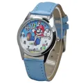 Montre-bracelet à Quartz pour enfants rose rouge ciel bleu dessin animé mignon mode filles