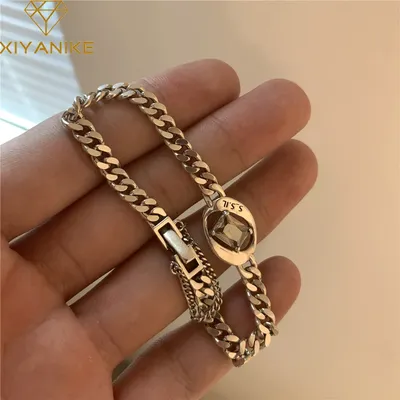 XIYANIKE – Bracelets géométriques en Zircon pour femmes et filles irrégulier nouveaux bijoux à la