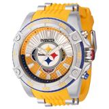 Invicta NFL Pittsburgh Steelers Men's Watch - 52mm Steel Yellow (41965)