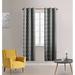 Winston Porter Gachot Geometric Blackout Thermal Grommet Curtain Panels Metal in Gray | 84 H x 40 W in | Wayfair B7AF58B0C87B46F4959EEC01CAE3E6B3