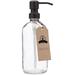 Ebern Designs Elaaf Soap & Lotion Dispenser Glass in Black/Brown | 8.25 H x 3 W x 3 D in | Wayfair FACFDF6BD10B4087B88663EE09FFE84F