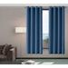 Latitude Run® Solid Color Max Blackout Thermal Grommet Curtain Panels Polyester in Green/Blue/Navy | 63 H x 50 W in | Wayfair