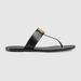 Black Marmont Leather Sandals Eur 35 / 2 Uk Women - Black - Gucci Flats