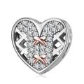 Wow Charms 925 Sterling Silver | Charm Bow Ties & Dresses Heart Zircon | Charms fit for Pandora Bracelet Gift for Girlfriend Women New 2022