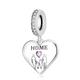 Wow Charms 925 Sterling Silver | Charms Bracelets Happy Family Heart Pendant | Charms fit for Pandora Bracelet Gifts for Girlfriend Women.