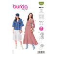 Burda Style Schnittmuster Nr. 6040 - Kleid u. Tunika - lässig - feminin