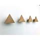 4 Wandhaken Holz Eiche Dreieck Form Garderobe Deko Haken Kleiderhaken Geschenkidee Schmuckhalter Ankleidezimmer Tuchhalter