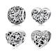 Wow Charms 925 Sterling Silver Charms Love Heart I Love You Pendants Beads. Charms fit for Pandora Bracelets.