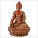 Medizin Buddha Messing rot 29cm 3,4kg