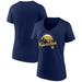 Women's Fanatics Branded Navy Milwaukee Brewers One Champion V-Neck T-Shirt