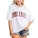 Women's Gameday Couture White Miami University RedHawks Flowy Lightweight Short Sleeve Hooded Top