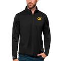 Men's Antigua Black Cal Bears Tribute Quarter-Zip Top