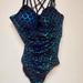 Torrid Swim | Beautiful Swimming Wear Suit It Supports | Color: Black/Blue | Size: 3-D/Dd