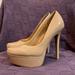 Jessica Simpson Shoes | Jessica Simpson Nude Patent Pumps | Color: Tan | Size: 7