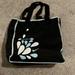 Nike Bags | Nike Bird Canvas Black Tote Bag Womens New Vintage | Color: Black/Blue | Size: Os