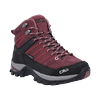 Wanderschuh CMP "RIGEL MID WMN TREKKING SHOES WP", Gr. 41, rot (bordeaux), Leder, Textil, sportlich, Schuhe, wasserdicht