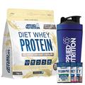 Applied Nutrition Diet Whey 1kg Bundle - Diet Whey High Protein Powder + 5 Sample Bundle + 750ml Steel Protein Shaker | Low Carb & Sugar, Weight Management Shake, 40 Servings (Vanilla)