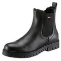 Winterboots TOMMY JEANS "WARMLINED CHELSEA BOOT" Gr. 38, schwarz Damen Schuhe Schlupfstiefeletten