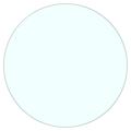 Home Supplies 500mm Clear Table Top Tempered Glass Round Flat Polished Edge Kitchen Dining Table Top Glass Round Sturdy Replacement Protector Cover (50CM, Clear)