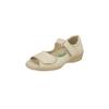 Sandale NATURAL FEET "Tunis", Damen, Gr. 36, beige, Leder, casual, Schuhe, mit stoßdämpfender PU-Laufsohle
