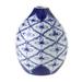 Bungalow Rose Blue/White 5.75" Ceramic Table Vase | 5.75 H x 4.5 W x 4.5 D in | Wayfair 61A3C506087F49F3A0A19FEA781C45EA