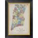 Global Gallery Map of the City of New York Showing High Water Line & The Location of Different Farms & Estates | 22 H x 28 W x 1.5 D in | Wayfair
