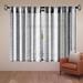 Mercer41 Edas Fabric Striped Semi-Sheer Outdoor Rod Pocket Curtain Panels in Black/Brown | 24 H x 38 W in | Wayfair