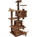 Tucker Murphy Pet™ Multi-Level Cat Tree Stand House Furniture Kittens Activity Tower w/ Scratching Posts Kitty Pet Play House Manufactured Wood | Wayfair