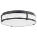 Constantine 4.13"H x 18"W 1-Light Flush Mount in Black