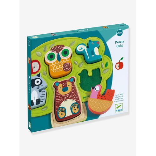 Baby Puzzle „Oski“ DJECO, 5 Teile grün