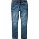 Mey & Edlich Herren Jeans Hose Slim Tapered Blau einfarbig