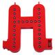 M&t Displays - Lettre h couleur rouge à led - Lettre lumineuse alphabet Smart led pour enseigne