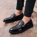 Chaussures pour hommes Style classique or argent simples décontractées de styliste chaussures