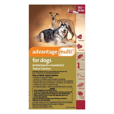 Advantage Multi for Large Dogs 20.1-55 Lbs (Red) 6...