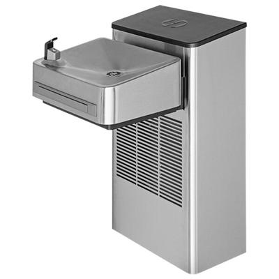 Haws 1201S Wall Mount Push Bar Stainless Steel Water Cooler - Non-Refrigerated