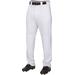 Rawlings Youth Semi-Relaxed Baseball Pant with 1/8" Piping White/Black