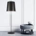 Dainolite Maine 1 Light Floor Lamp - Black Tapered Drum Shade