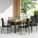 Norcrest Outdoor Mesh and Aluminum 7 Piece Dining Set by Christopher Knight Home