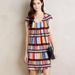 Anthropologie Dresses | Anthropologie Maeve Au Revoir Knee Length Multicolor Abstract Stripe Dress 2 | Color: Red/Yellow | Size: 2