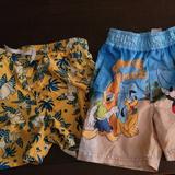 Disney Swim | 6/$24 2 Boys Swim Trunks | Color: Blue/Gold | Size: 18mb