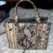 Coach Bags | Coach Snake Print Crossbody Bag | Color: Black/Tan | Size: Os