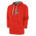 Men's Antigua Orange Cleveland Browns Victory Chenille Pullover Hoodie