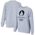 "Sweat Crew Logo Jeux Olympiques de Paris 2024 - Gris - Femme"